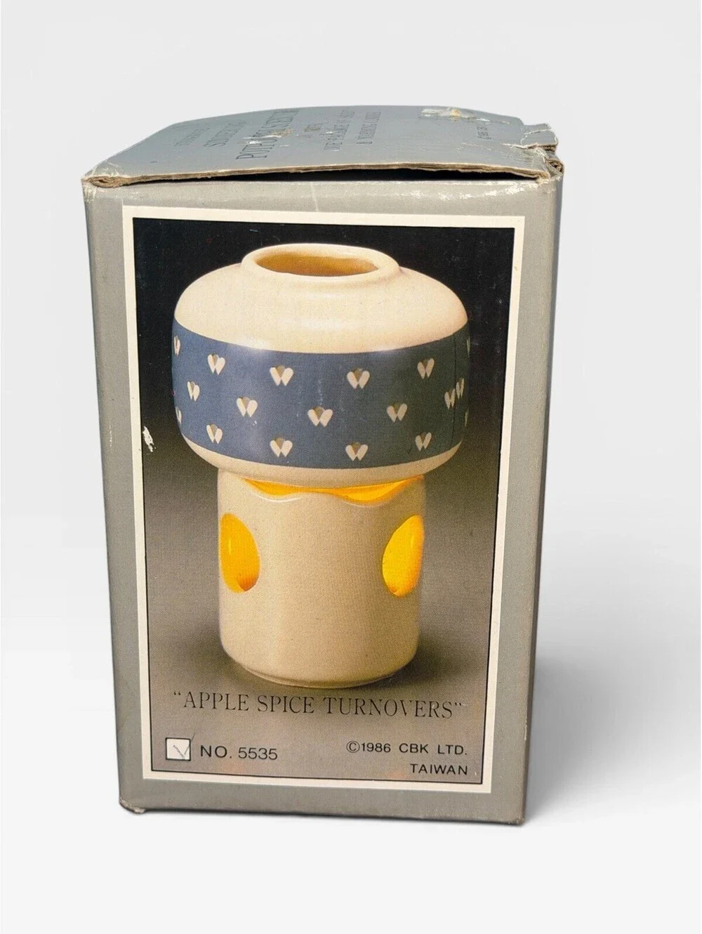 Country Collection Potpourri Simmering Pot Tealight Stoneware Apple NIB Cottage